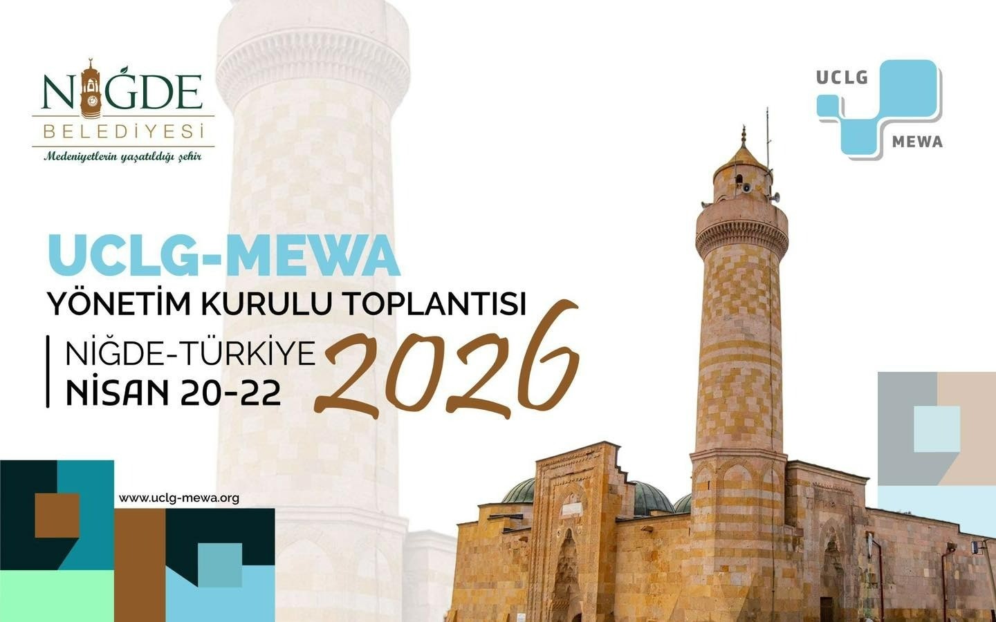Uclg-Mewa 2026 Yönetim Kurulu Toplantısı ’Kentsel Yenilikçilik’ temasıyla Niğde’de başlıyor