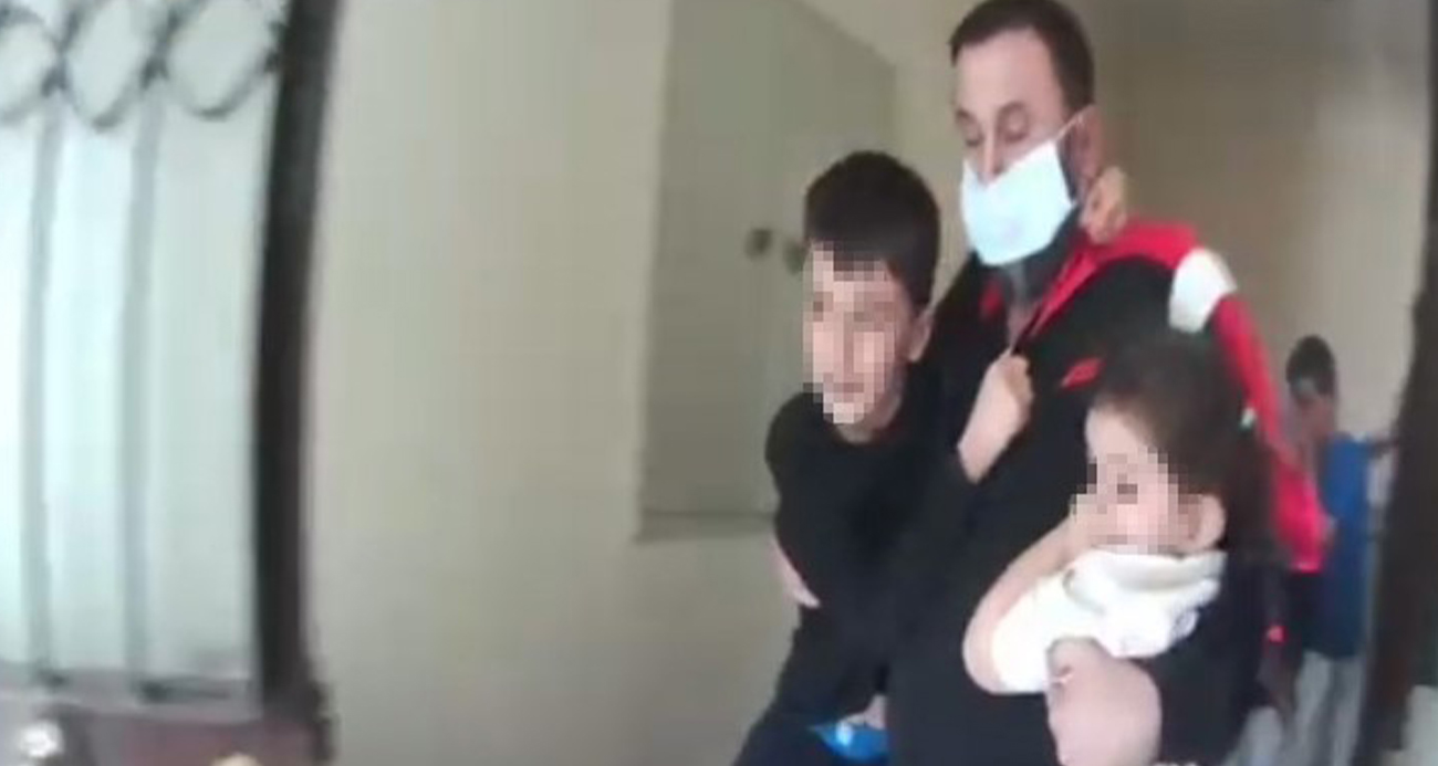 Apartmanda korkutan yangın: 9 kişi tahliye edildi