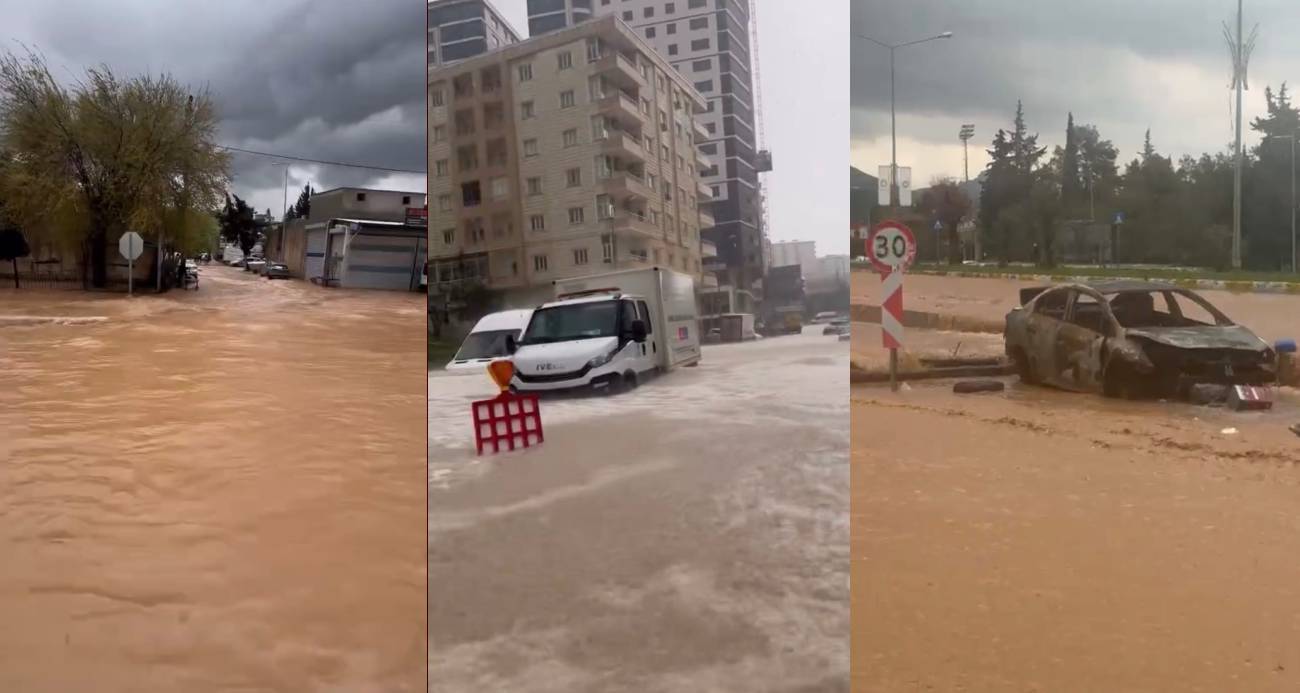 Sağanak yağış Mardin’de hayatı olumsuz etkiledi