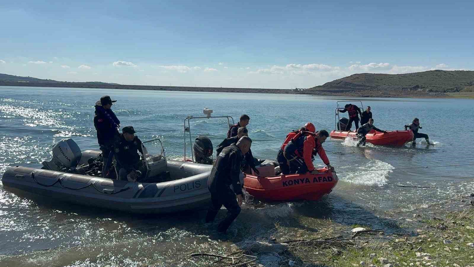 İvriz Baraj Gölü’nde gerçeğini aratmayan tatbikat