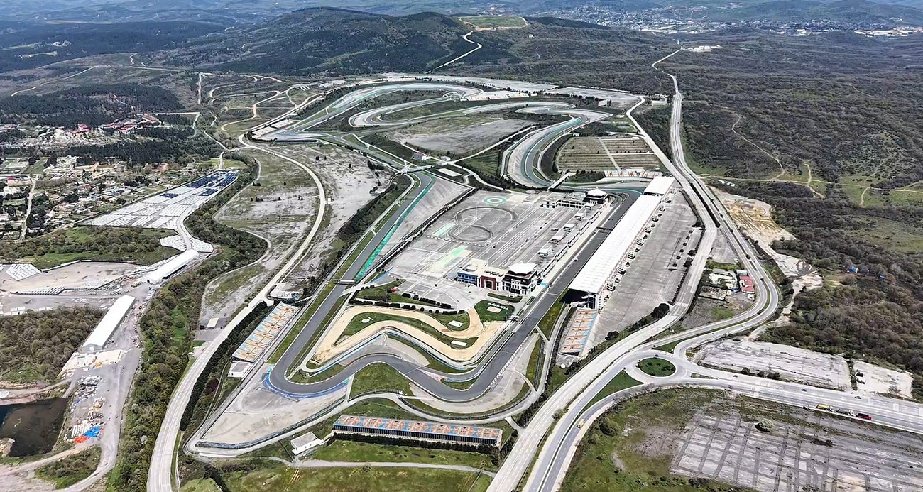 Formula 1 için geri sayım başladı: İstanbul Park havadan görüntülendi