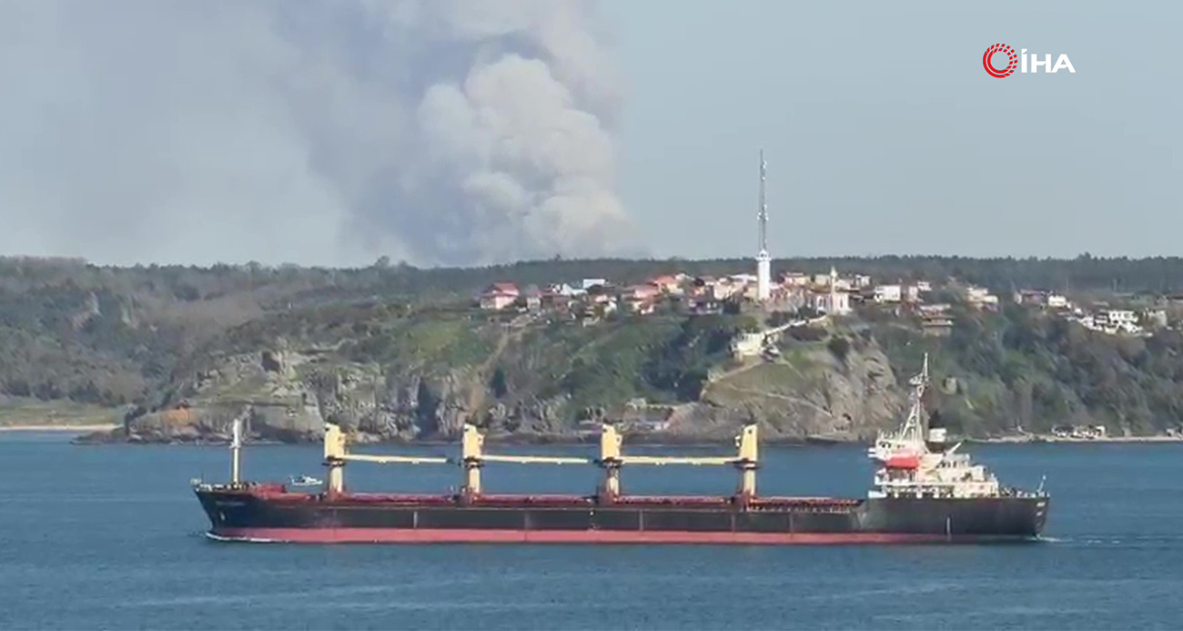 Beykoz’da orman yangını: Helikopterle havadan müdahale edildi