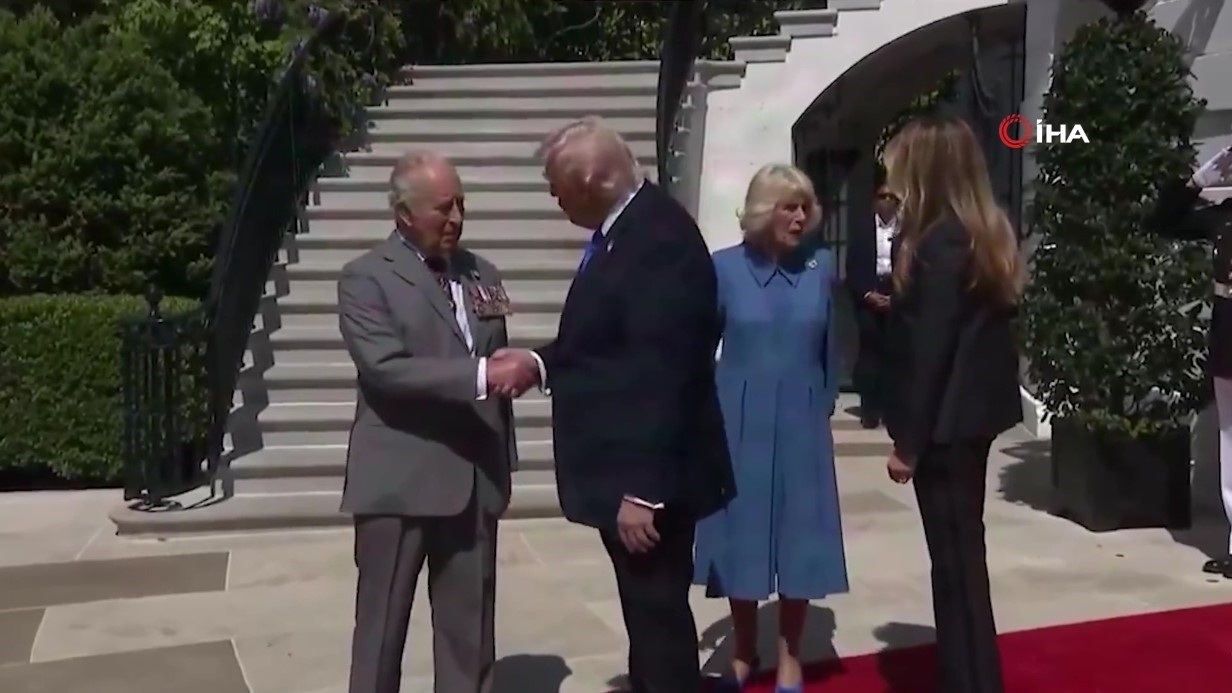 Trump, İngiltere kraliyet çiftini Beyaz Saray'dan uğurladı