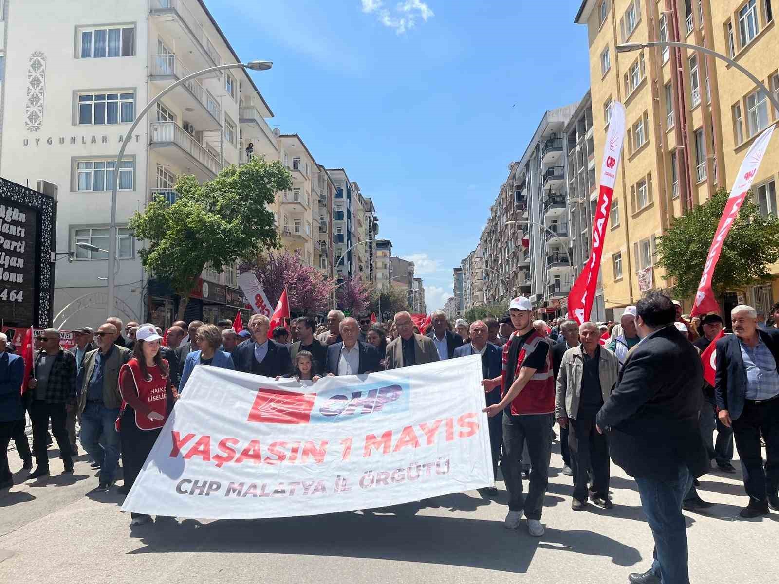 Malatya’da 1 Mayıs kutlandı