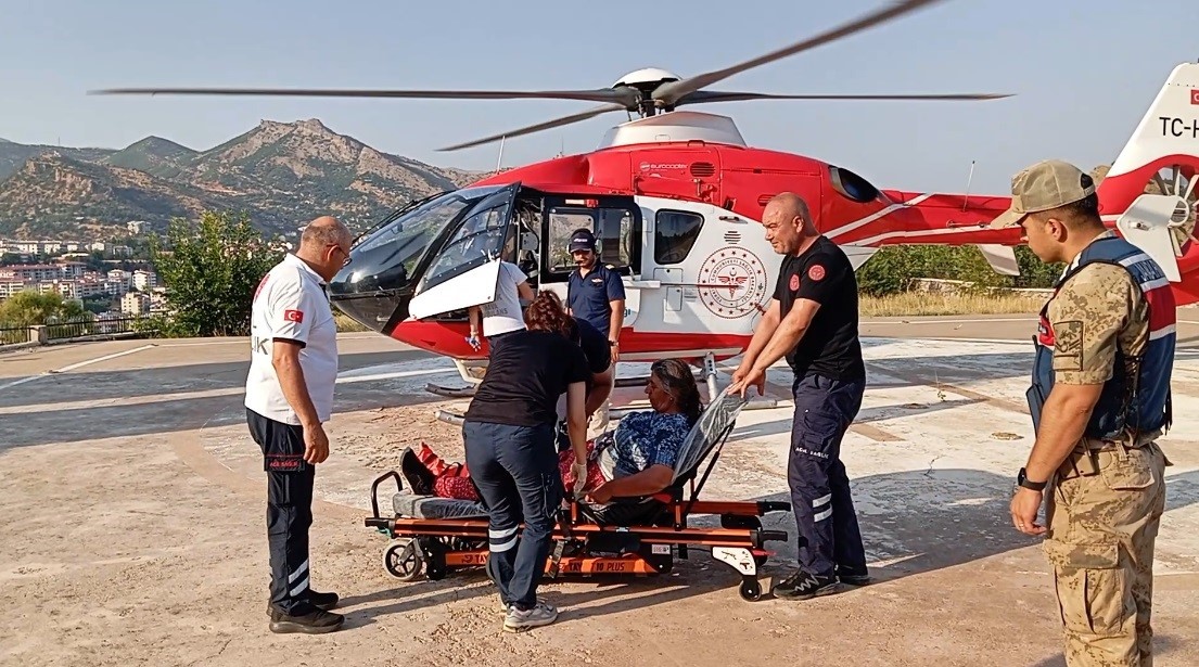 ayagi-kirilan-kadin-helikopterle-hastaneye-kaldirildi