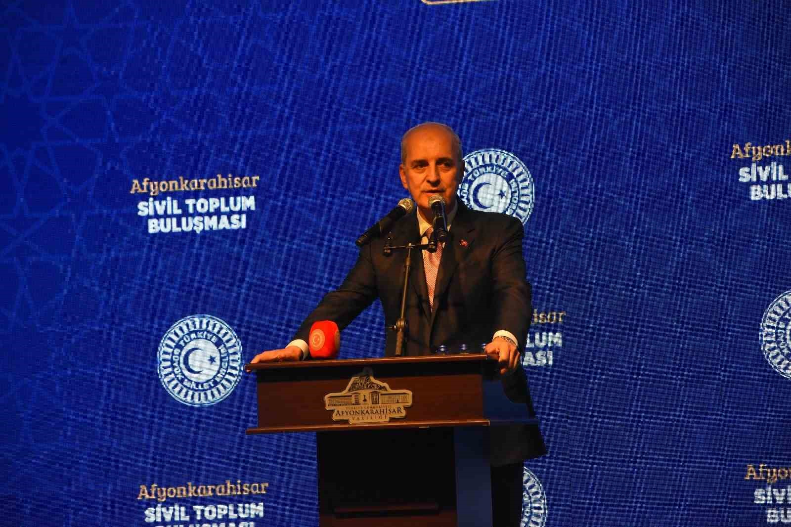 tbmm-baskani-kurtulmus-israil-sadece-turkiye-den-cekiniyor-ve-turkiye-nin-bolgesinde-olusturacagi-baris-ve-kardeslik-ikliminden-cekiniyor