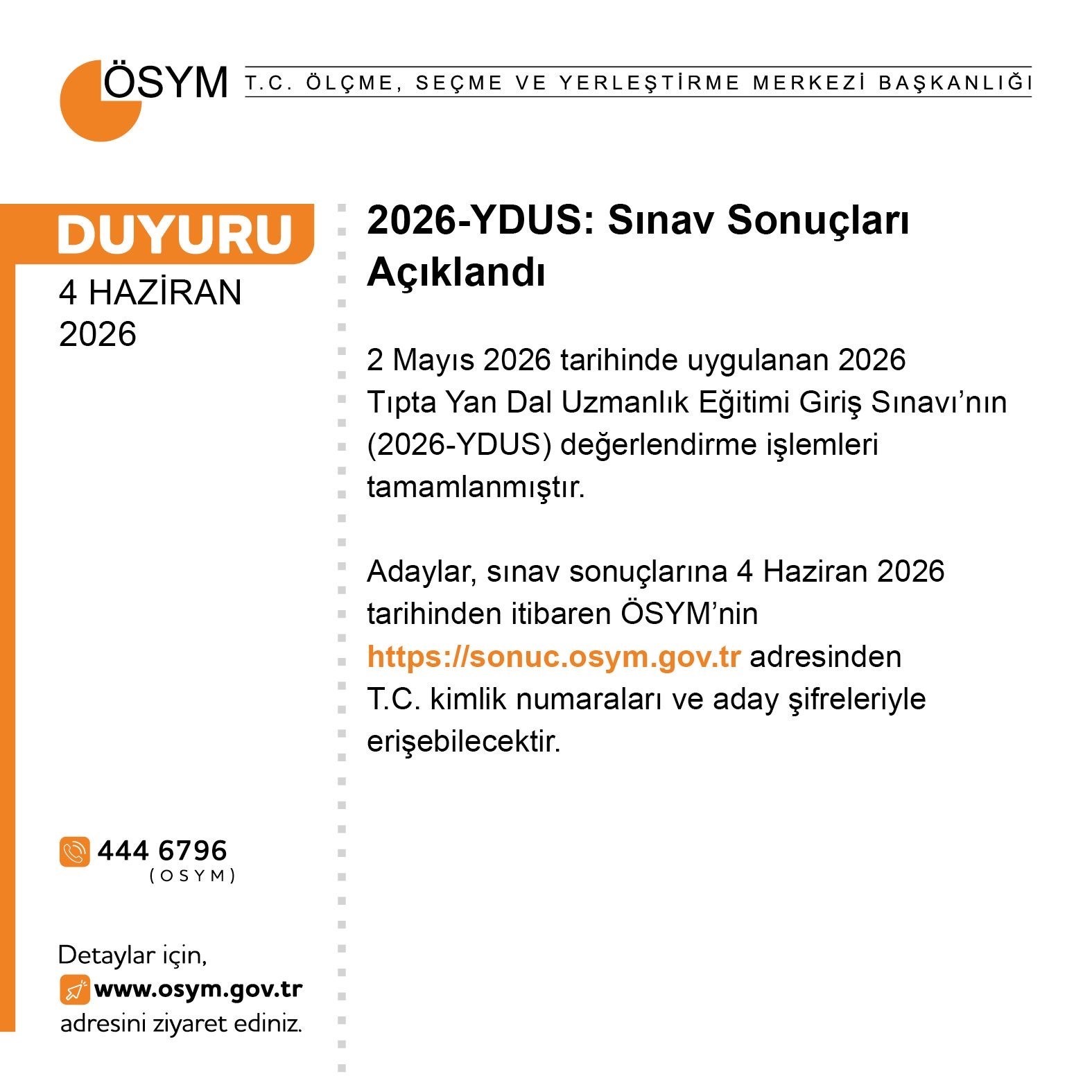 ydus-sonuclari-aciklandi