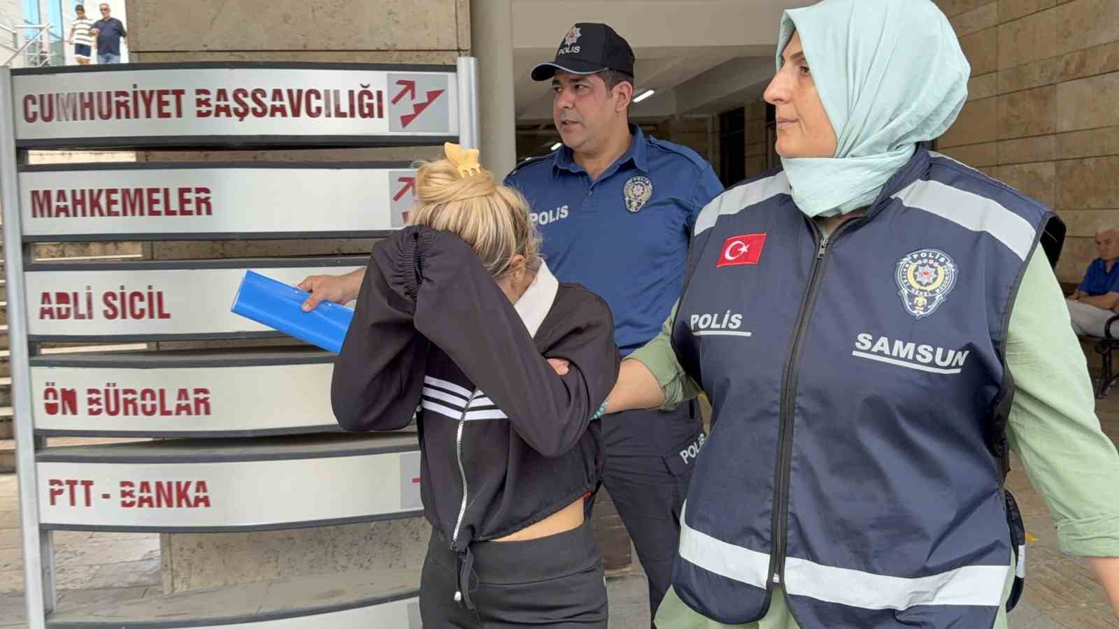 samsun-da-magazalardan-giysi-calan-kadin-tutuklandi