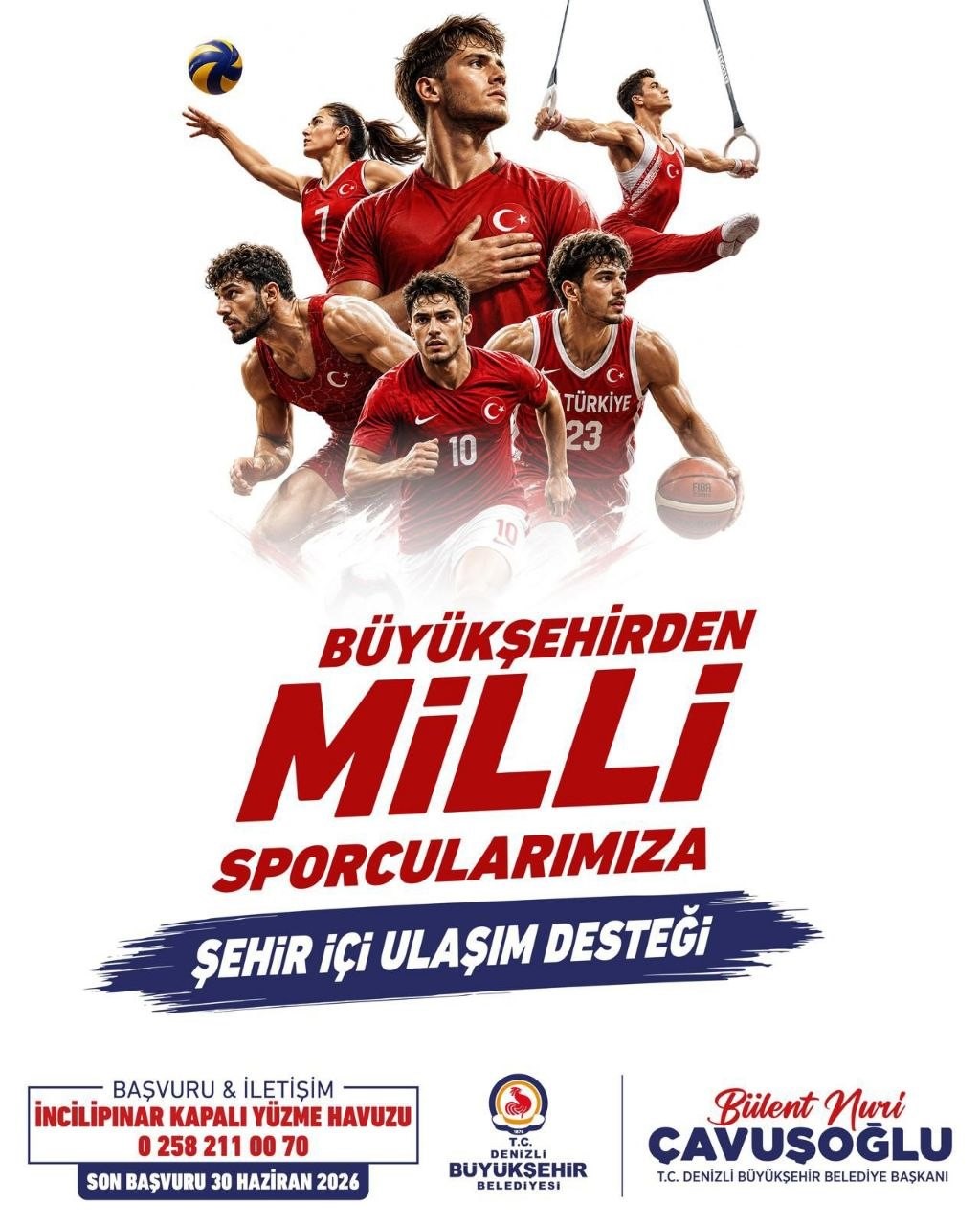 denizli-buyuksehirden-milli-sporculara-ucretsiz-ulasim-destegi