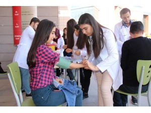 Sağlık Yüksekokulu Öğrencilerinden Diyabet Günü Etkinliği