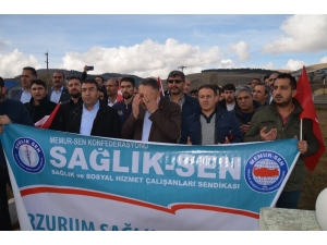 Sağlık Çalışanlarından Şehitlere Anlamlı Ziyaret