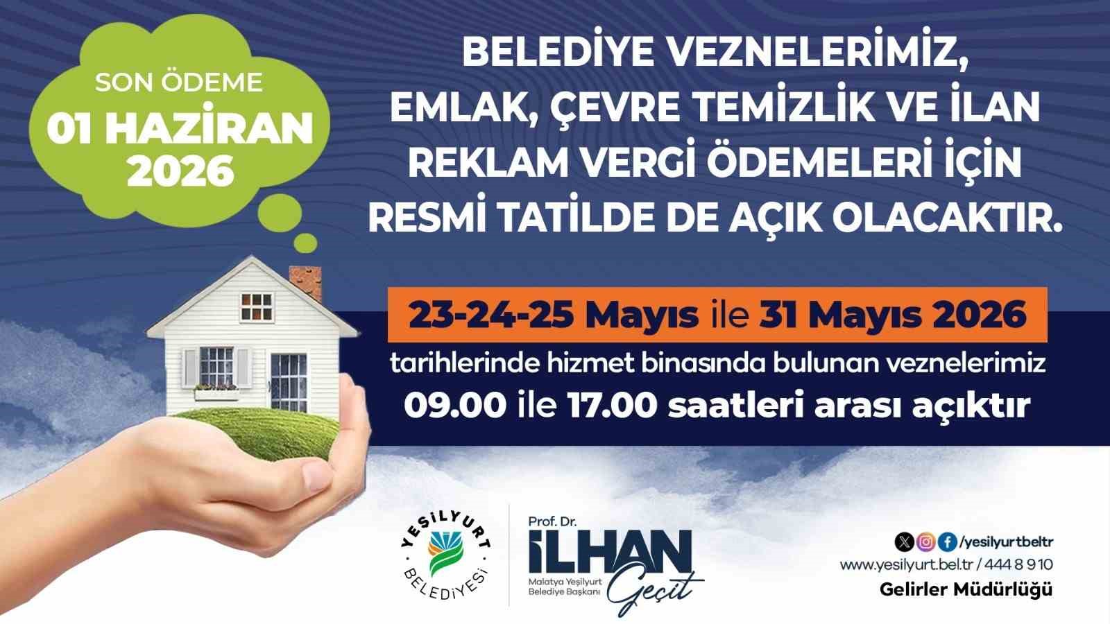 yesilyurt-belediyesi-vezneleri-vergi-odemeleri-icin-resmi-tatilde-acik-olacak