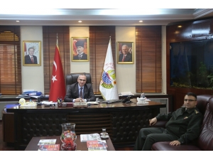 İl Jandarma Alay Komutanından Başkan Yılmazer’e Ziyaret