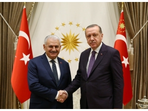Cumhurbaşkanı Erdoğan, Başbakan Yıldırım’ı Kabul Etti