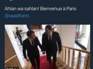 Lübnan Eski Başbakanı Hariri, Elysee Sarayı’nda