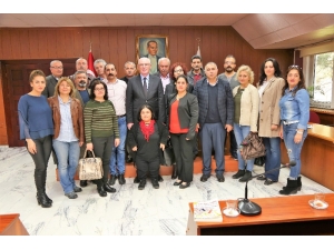 Kent Konseyi Büyükdere Ve Gültepe Mahalle Meclisleri Başkan Kurt’u Ziyaret Etti