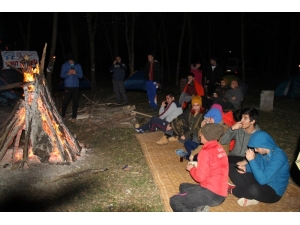 Bisikletçilerden Doğa Kampı