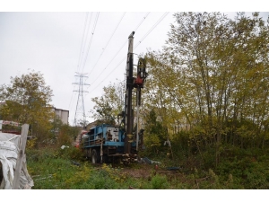 Su Depoları İçin Zemin Etüdü Yapılıyor