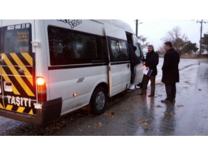 Sungurlu’da Servis Araçları Denetleniyor