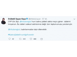 Bakan Kaya’dan Kılıçdaroğlu’na "Kadına Şiddet" Tepkisi