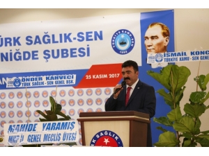 Niğde Türk Sağlık Sen Genel Kurul Yaptı