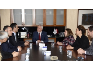 Avrupa Birliği Bakanlığı Müsteşar Yardımcısı Ahmet Yücel’den Rektör Gündoğan’a Ziyaret