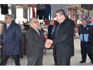 Başkan Tekin, Pazaryerinde İncelemelerde Bulundu