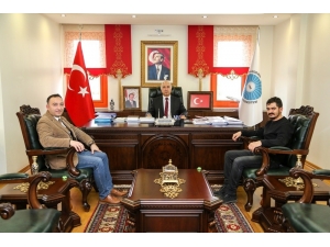 İha’dan Rektör Kar Ve Belediye Başkanı Özkan’a Ziyaret