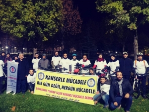 Kanserle Mücadele İçin Pedal Çevirdiler