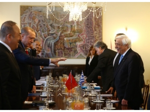 Cumhurbaşkanı Erdoğan, Atina’da Heyetler Arası Görüşme Gerçekleştirdi