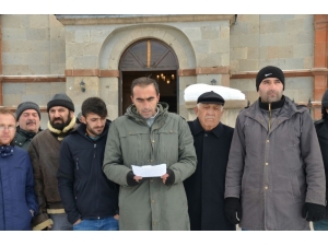 Sarıkamış’ta, Abd’nin Kudüs’ü İsrail’in Başkent Olarak Tanımasına Tepki