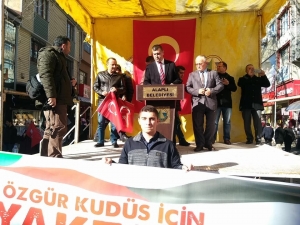 Trump’ın Kudüs Kararı Alaplı’da Protesto Edildi