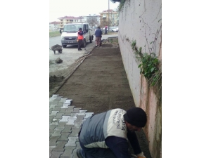 Akçakoca’da Kaldırım Çalışmaları