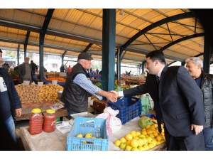 Başkan Avcı, Pazar Esnafını Ziyaret Etti