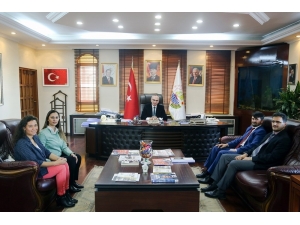 İlçe Sağlık Müdüründen Başkan Yılmazer’e Nezaket Ziyareti