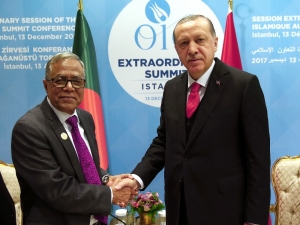 Cumhurbaşkanı Erdoğan, Bangladeş Cumhurbaşkanı Hamid İle Görüştü