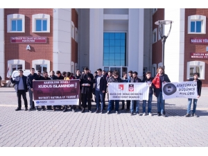 Üniversite Öğrencilerinden Kudüs Protestosu