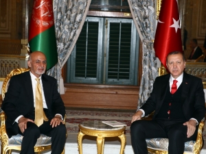 Cumhurbaşkanı Erdoğan, Afganistan Cumhurbaşkanı Gani İle Bir Araya Geldi