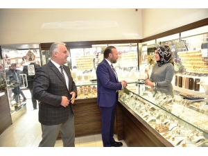 Başkan Doğan, Kuyumcular Çarşısı’nı Ziyaret Etti