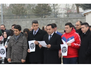 Eleşkirt’te Eğitimde Şiddet Protestosu Yapıldı