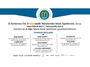 Akıllı Kart Su Sayaç Dolum Ve Ödeme Noktaları Hizmete Girdi