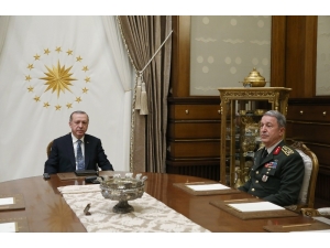 Cumhurbaşkanı Erdoğan, Orgeneral Akar’ı Kabul Etti