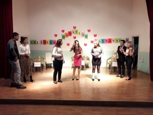 Şaphane’de ’Gelinler, Damatlar, Kaynanalar Ve Tasarruf’ Konulu Tiyatro Oyunu