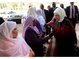 Sudan Cumhurbaşkanı Eşi Widad Babiker, Emine Erdoğan’ı Kabul Etti