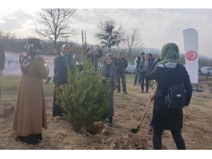 Kyk’da Kalan Öğrenciler Fidanları Toprakla Buluşturdu