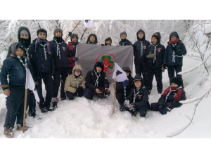İzmitli Çocuklar Kar Altında Kamp Yaptılar