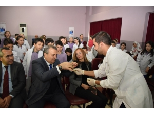 Başkan Çerçi Öğrencilerle Birlikte Deney Yaptı