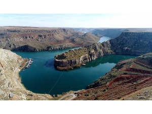 Fırat’in İncisi Rumkale Havadan Görüntülendi