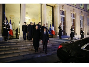 Cumhurbaşkanı Erdoğan, Elysee Sarayı’ndan Ayrıldı