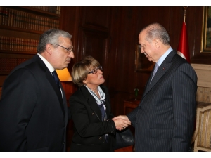 Cumhurbaşkanı Erdoğan, Stephane Teste Ve Josiane Costes’i Kabul Etti